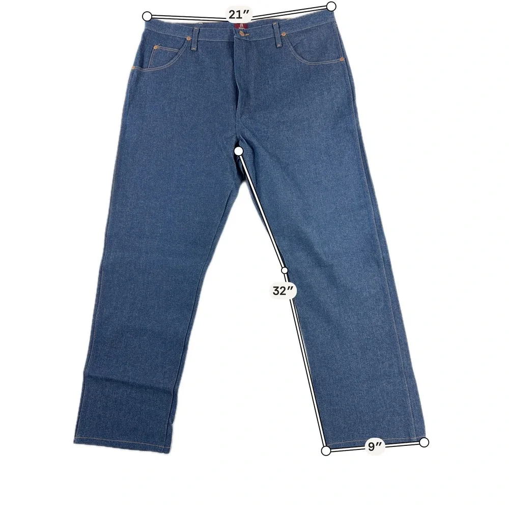 Wrangler Relaxed Fit Jeans 31MWZDN Dark Wash‎ Denim Mens 42x32 NWT